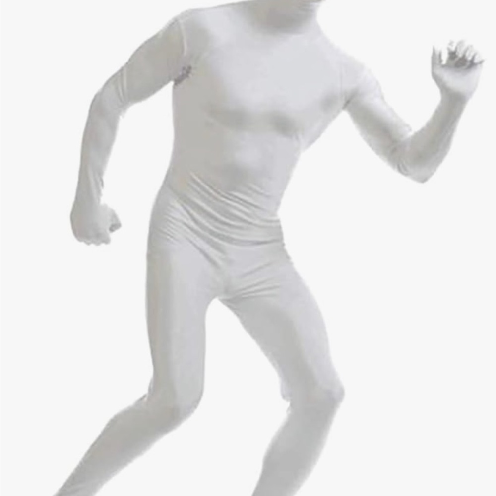 Men's White Full-Body Suit